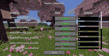 Category Configuration