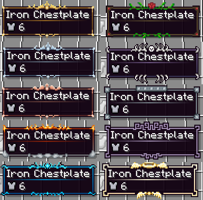 All the frames.