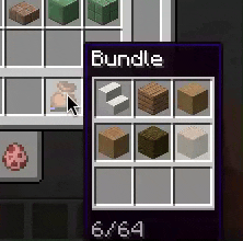 Scrolling through the slots of a bundle