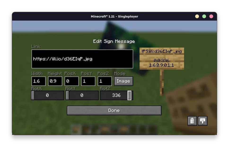 Easily place pictures using the helper GUI!