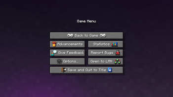 Escape Menu