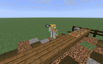 A player throwing a knife
