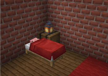 A player sleeping