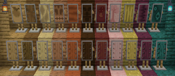 All (without Pale Oak) 22 possible shield textures on display