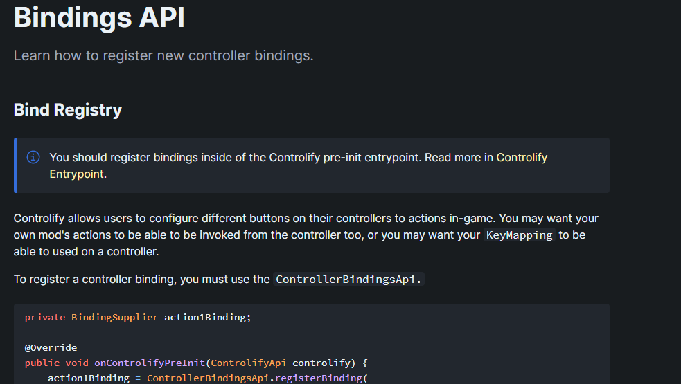 Easy API for other mods
