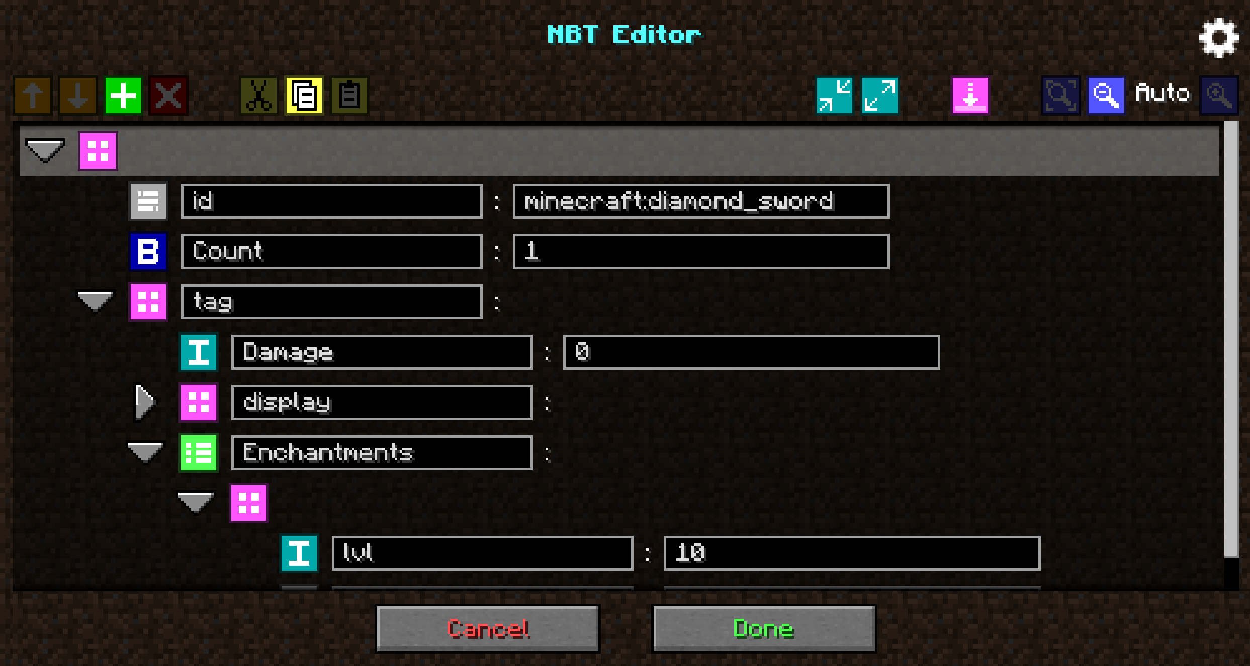 NBT Editor
