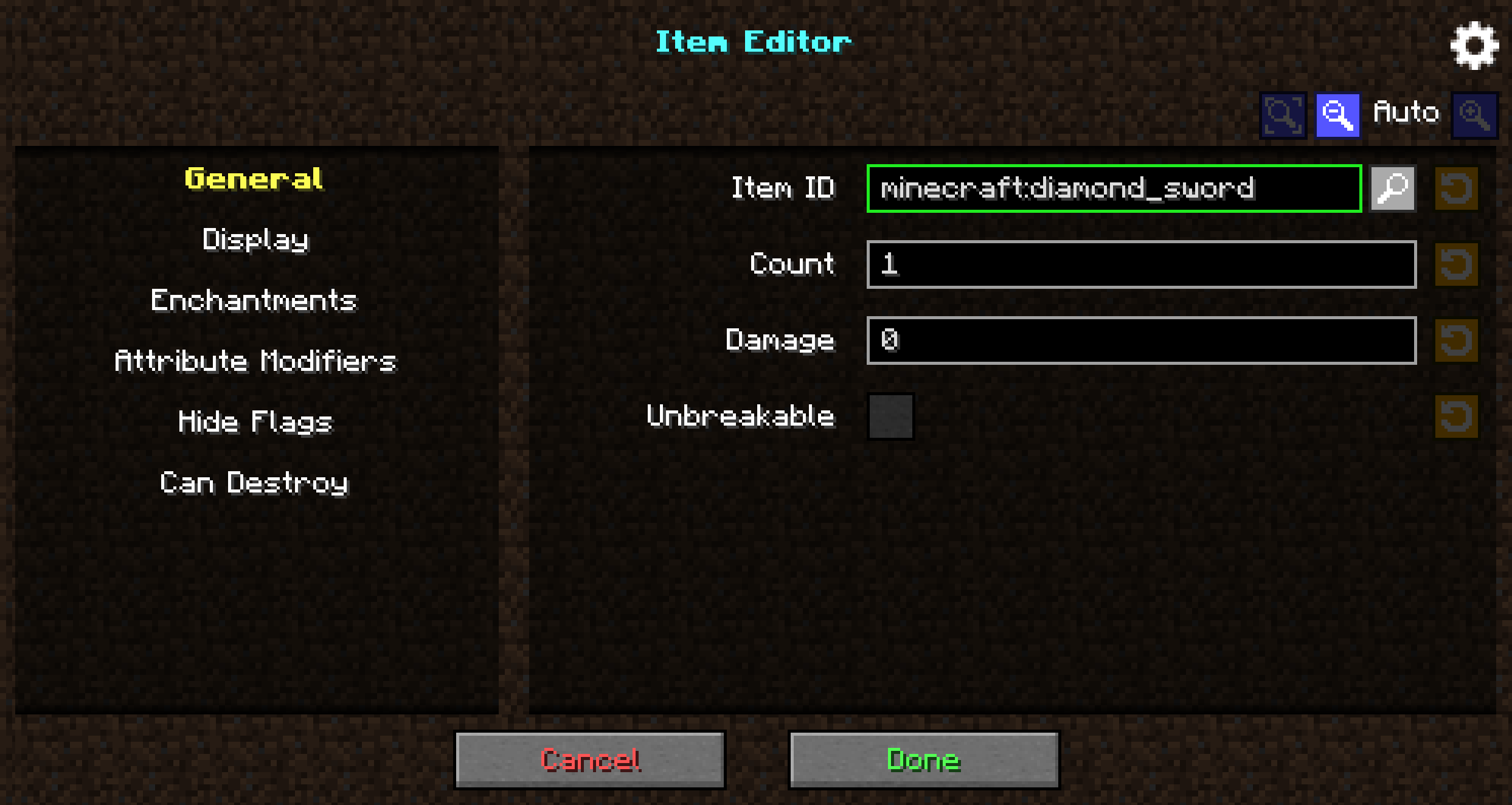 Item Editor