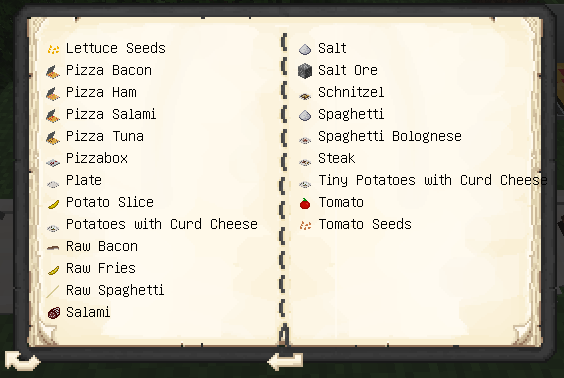 All the entries in the patchouli guide book