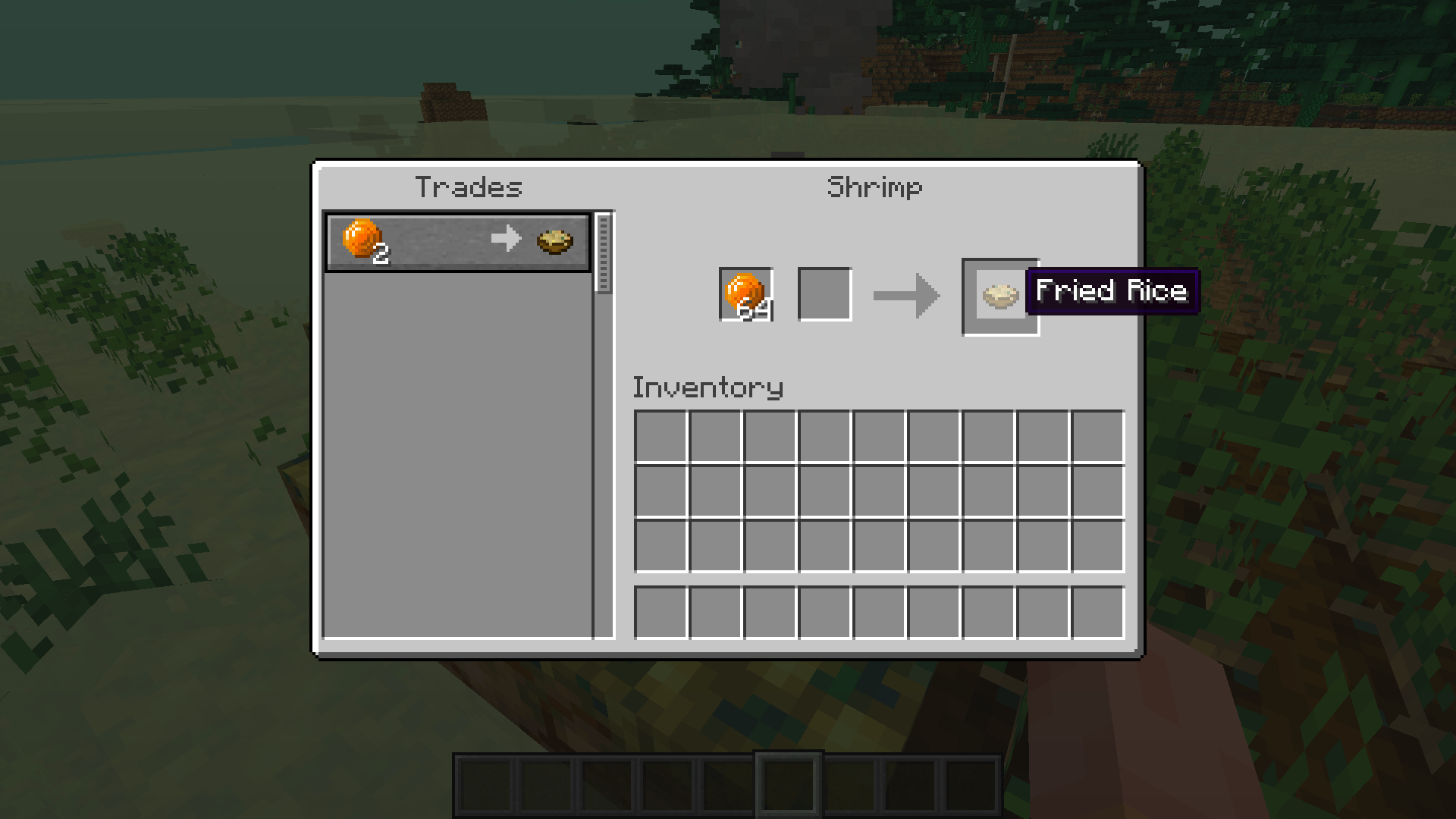 An offer from the shrimp: two gems for one bowl of rice