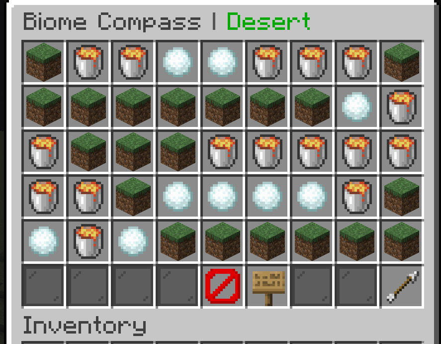 The gui of the compass!