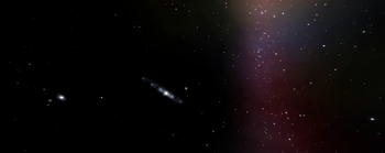 View from a planet in the Triangulum Galaxy