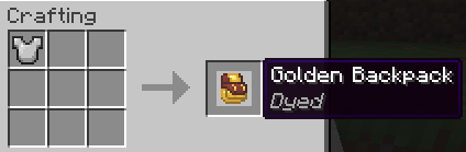 Detaching a backpack from a chestplate