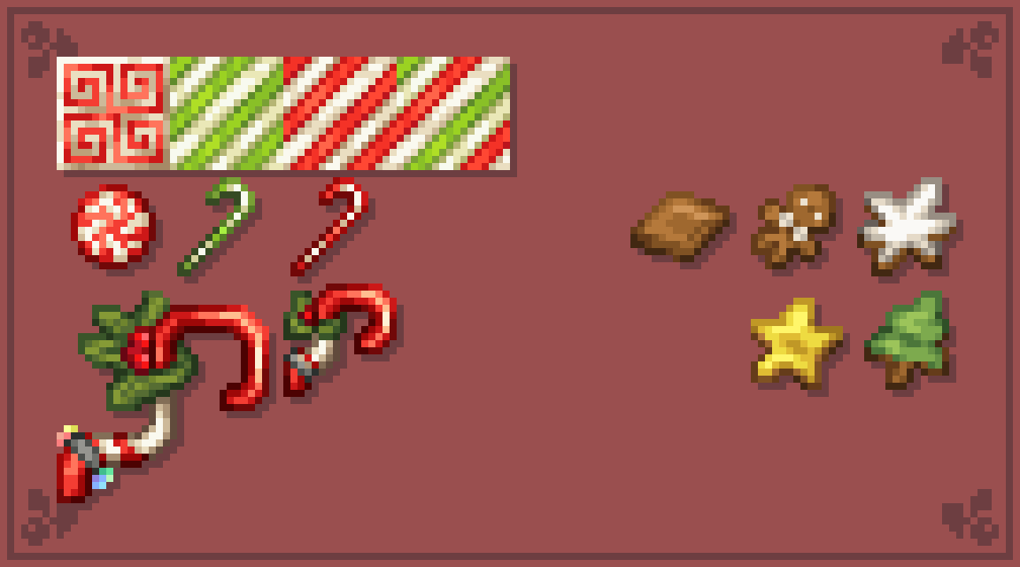 Food Items & Sharpened Candy Cane