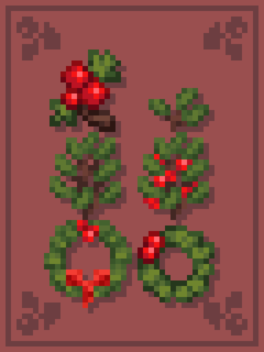 Holly & Wreath