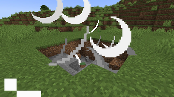 Grass and stone dropping as items