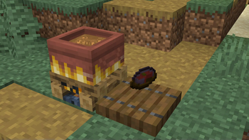 Cooking Pot on a Campfire