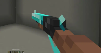 Shotgun in hands