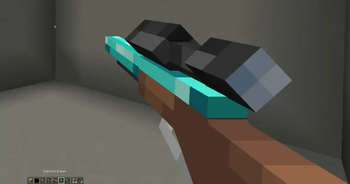 Sniper in hands