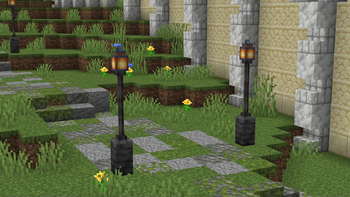 An illuminated path