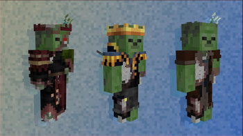 Zombies esqueleto con Tridente