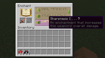 Enchantment Table Descriptions