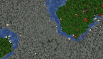 A large Pale Garden biome generated with the pack.
