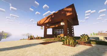 A shack on the beach