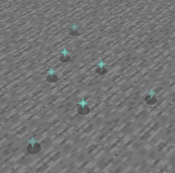 Skill point orbs dropped by mobs