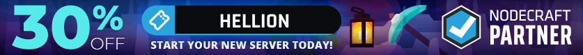 Use code "hellion" for 30% off at Nodecraft