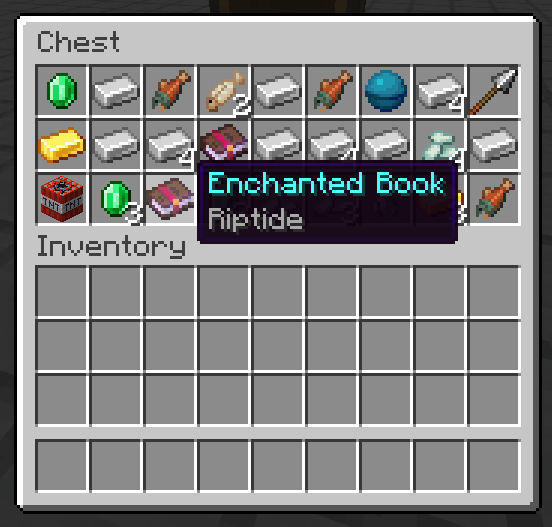 A riptide enchanted book in a buried treasure chest