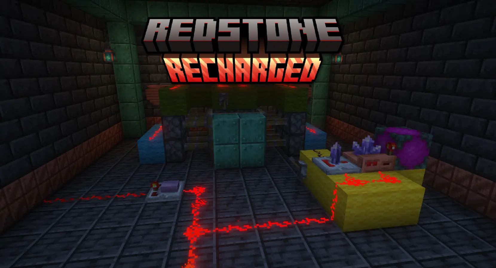 A screenshot showing the mod's title, along with some of the added features