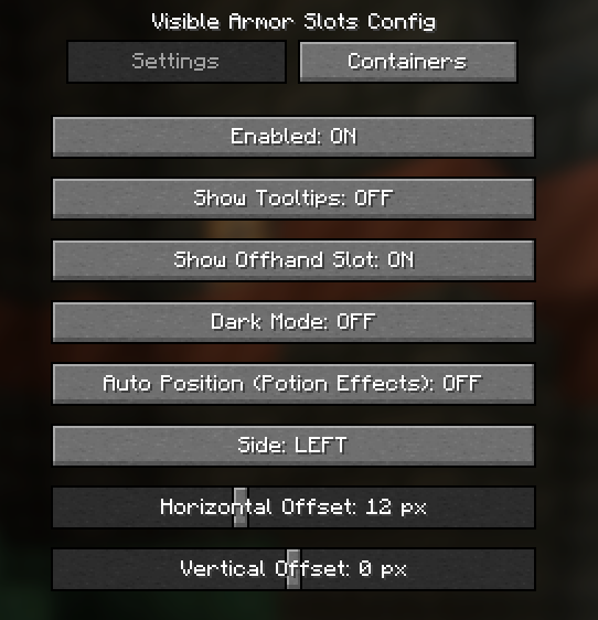 Mod Menu settings