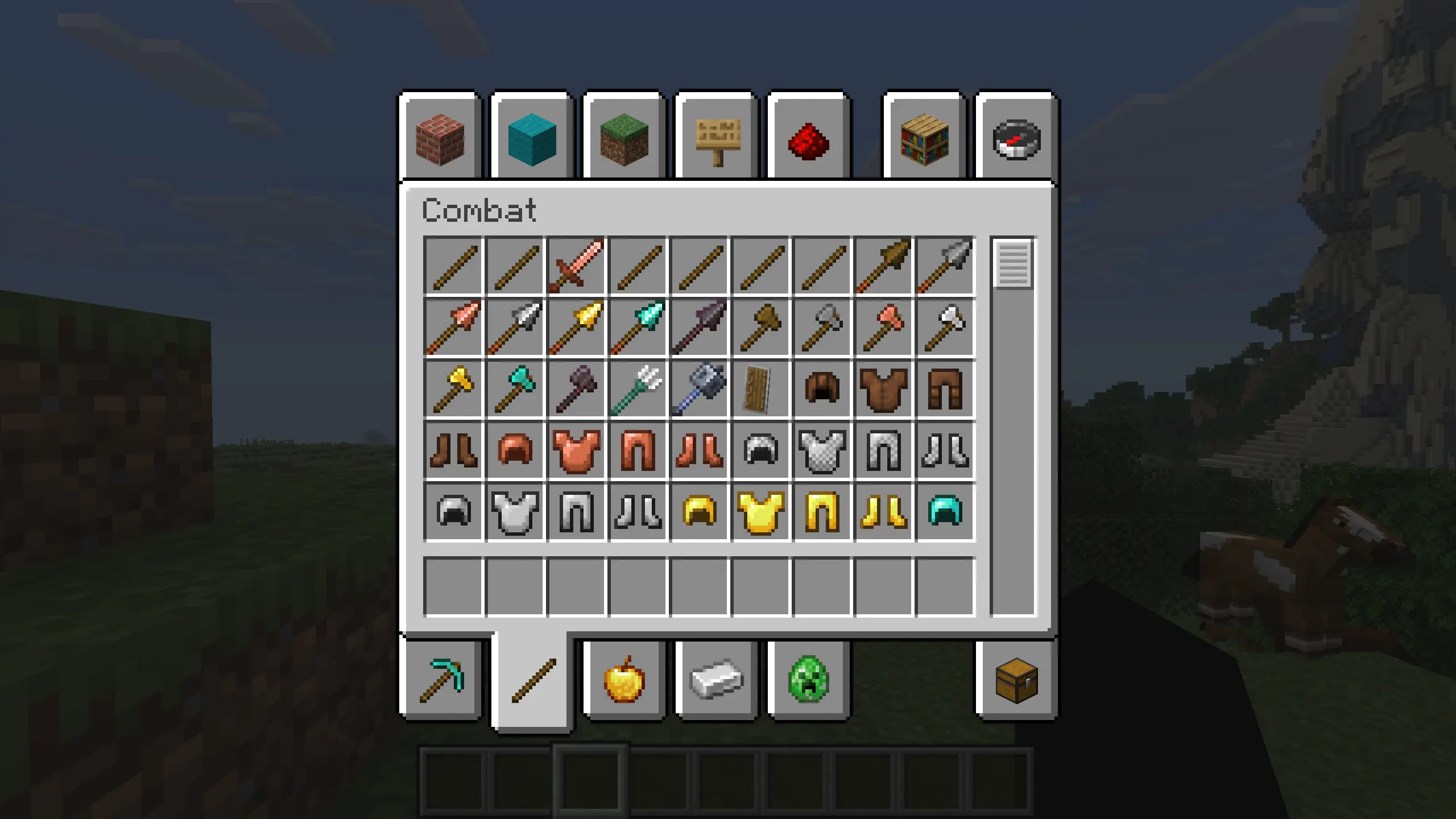 Combat tab