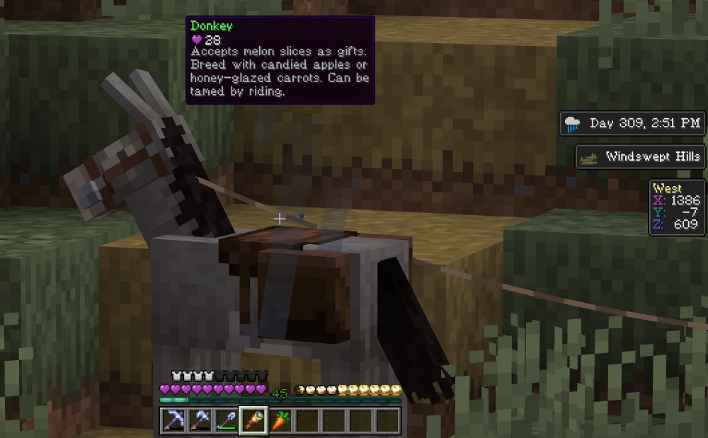 Hold Ctrl while looking at a mob through a spyglass to see what gifts it prefers.