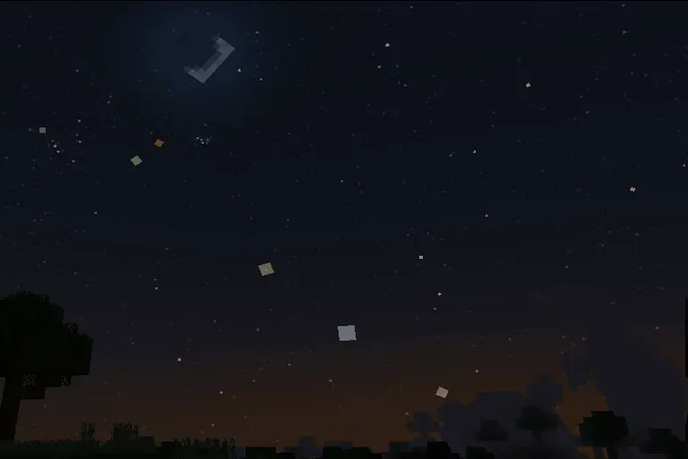 The Moon and all five naked-eye planets