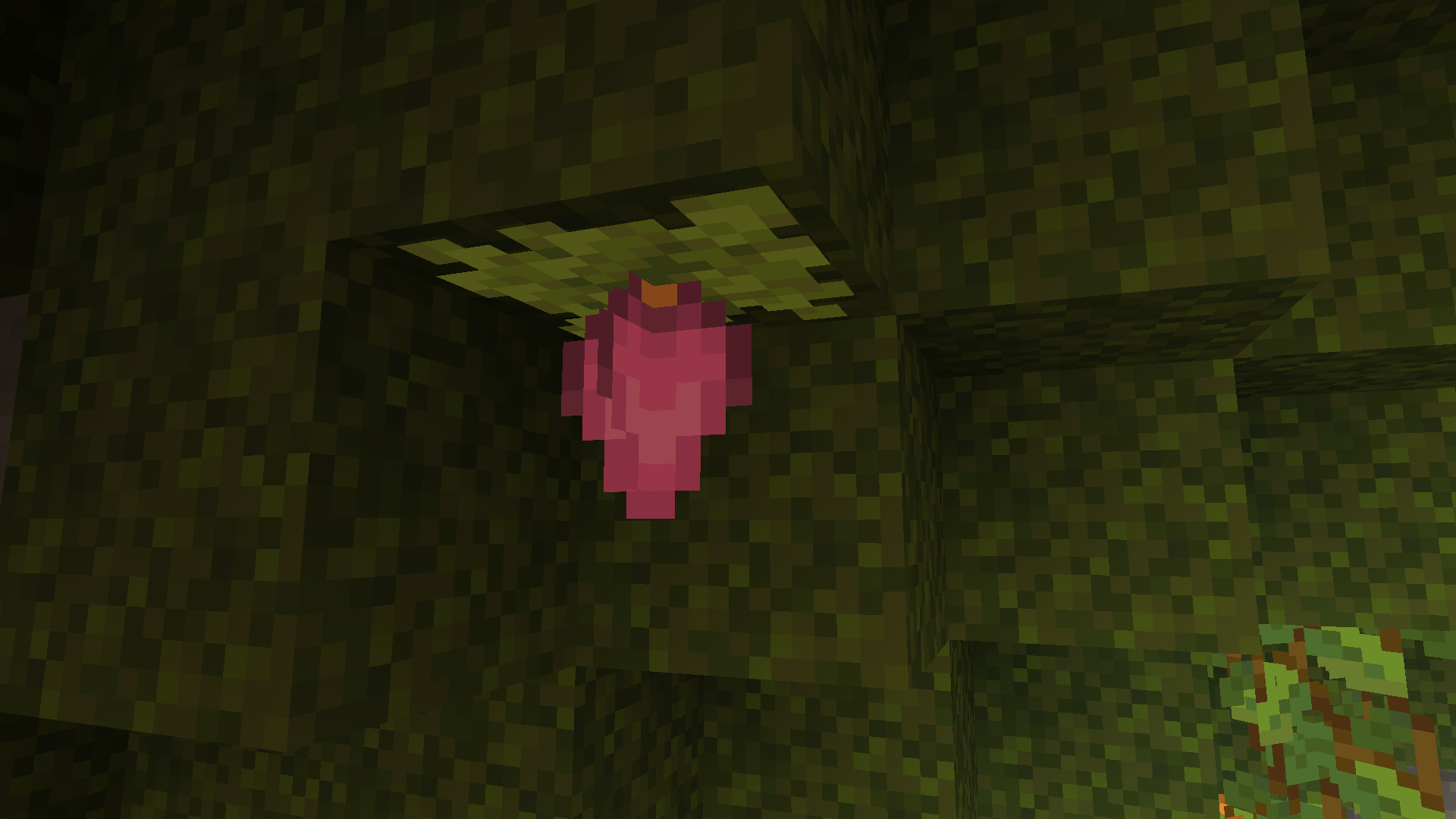 A recoiled spore blossom