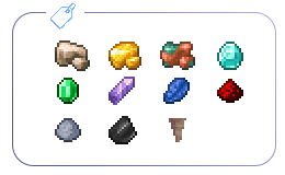 Growable overworld minerals