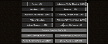 New in-game sound settings