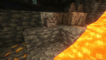 Burnt Ghast in a cave