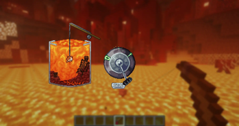 Lava fishing!