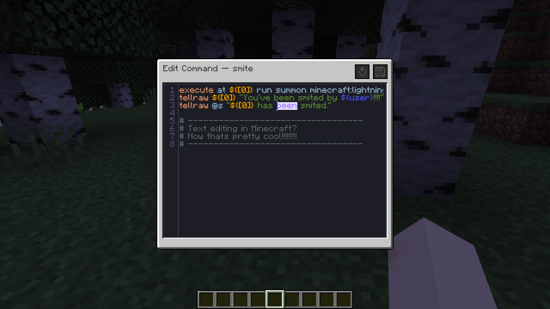 Custom commands