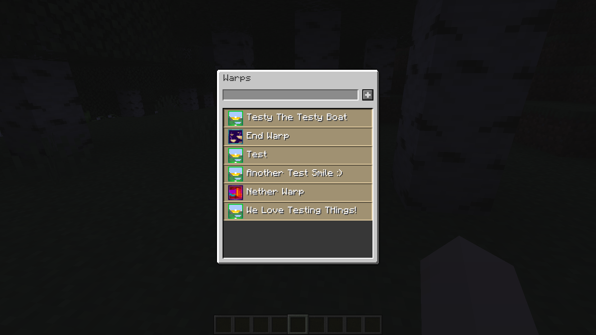 Warp screen for players