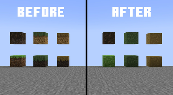 Before & After the pack