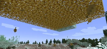 Fallen leaf particles 