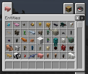 Creative inventory tab