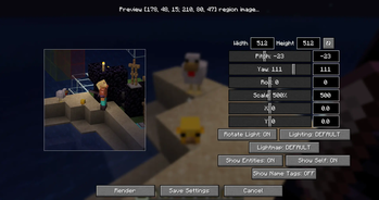 Another example of setup area render