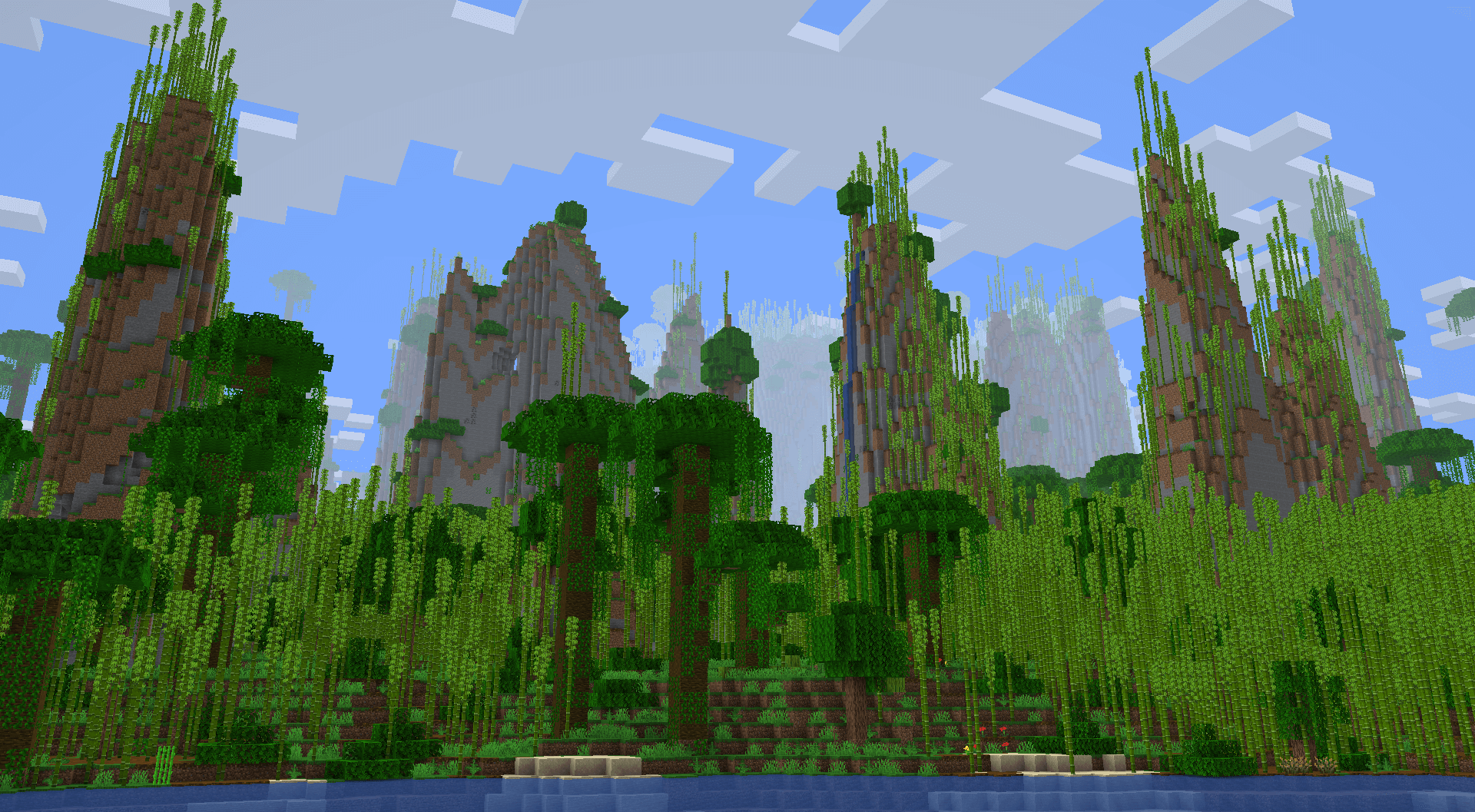 Jungle pillars