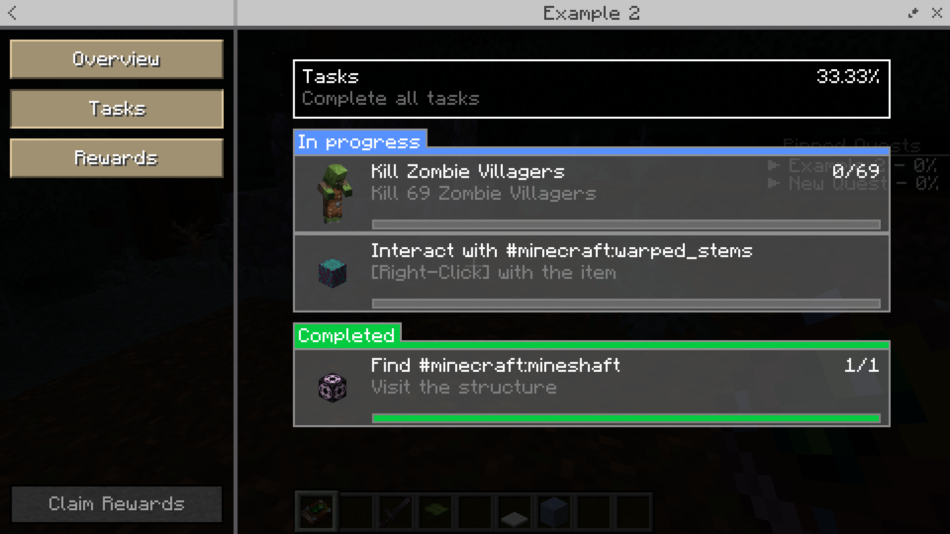 Quest tasks