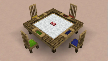 Oak Card Table