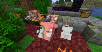 Zoglins + Zombified Piglin Brute